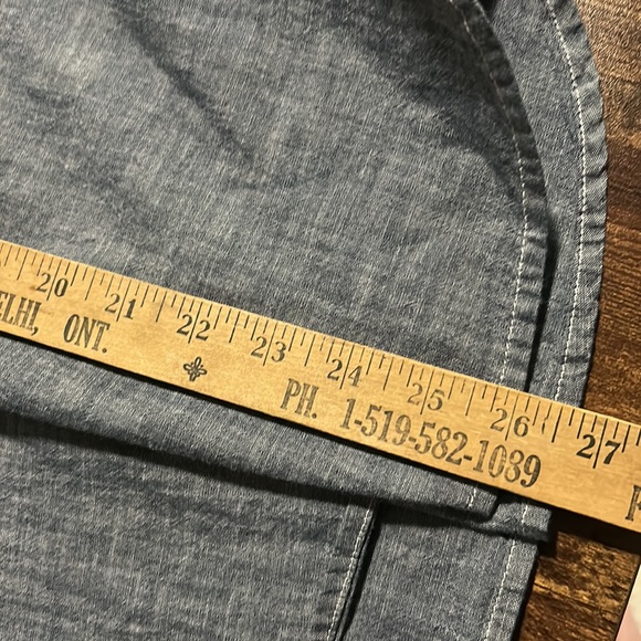 Tailored Gap denim chambray Byron down shirt - Picture 12 of 13